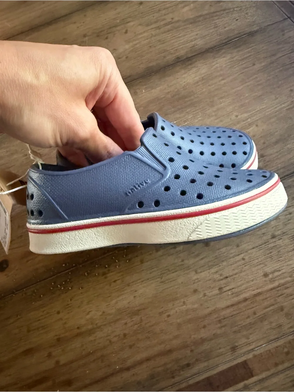 Native Miles Slip-On Kids Shoes in Navy